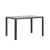 Glass Top Dining Table #TEBESSA-204 Black