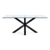 01 (3) Black Metal Dining Table KASSALA-292