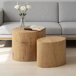 Set Of 2 Coffee Table Set #3820 Wood