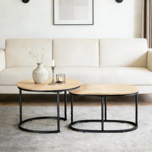 Wood Top Nesting Coffee Table Set #CFT3784