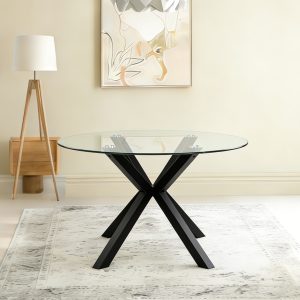 Round Glass Dining Table #BLIDA-258