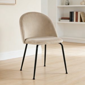 1 Dining Chair YAUCO#208 Velvet Tauple