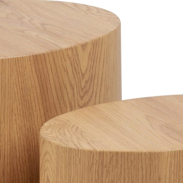 3 Set Of 2 Coffee Table Set #3820 Wood