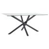 Glass Metal Dining Table KOSTI-283