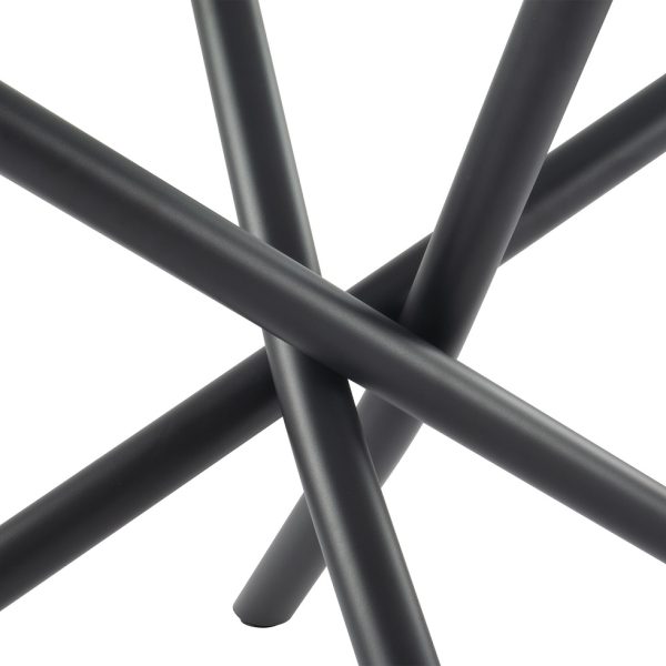 Glass Metal Dining Table KOSTI-283