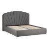 Sequoia Grey-4 Ottoman Bed Velvet CASTELNAVET # 290