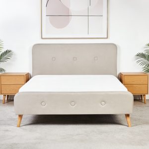 给床添加背景 Cypress # 237 Fabric Upholstered Bed
