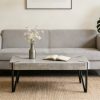 Wood Metal Coffee Table #CFT3757