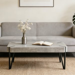 Wood Metal Coffee Table #CFT3757