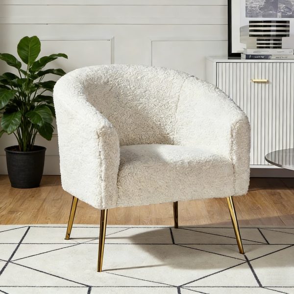 Boucle Armchair #LRC2562 Off-White
