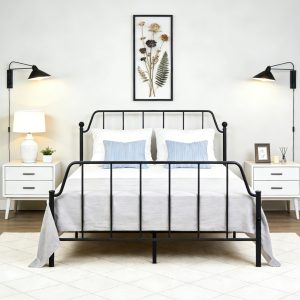 Black Metal Bed #2031
