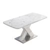 2 Faux Marble Extendable Dining Table #T1003