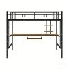 Space Saving Metal Bed #27 With Desk