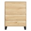 3 4 Drawer Chest #CBT303 Natural