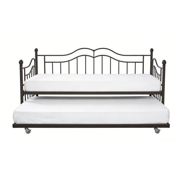 3 Metal Daybed #701 With Pull Out Trundle