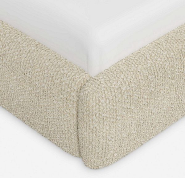 Upholstered Bed Frame #522 With Big Headboard