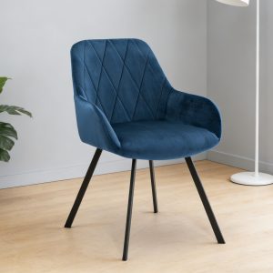 Blue-1 Dining Chair CERRE#261 Velvet Blue