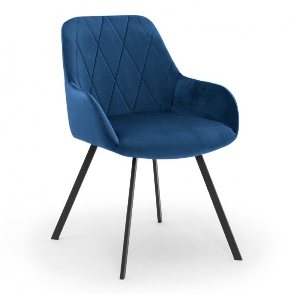 Blue-2 Dining Chair CERRE#261 Velvet Blue