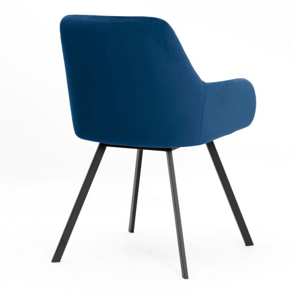 Blue-4 Dining Chair CERRE#261 Velvet Blue