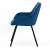 Blue-6 Dining Chair CERRE#261 Velvet Blue