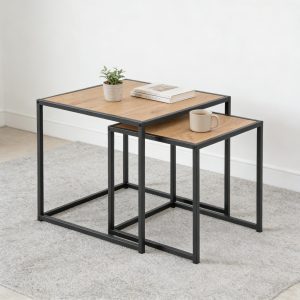1 Set Of 2 Nesting Coffee Table Set #3762
