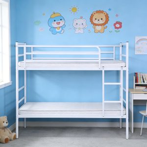 1 White Bunk Bed #15 Metal