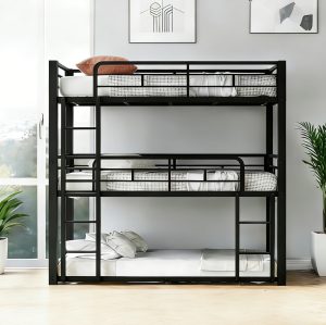 1 Space Saving Triple Bunk Bed #26 Black