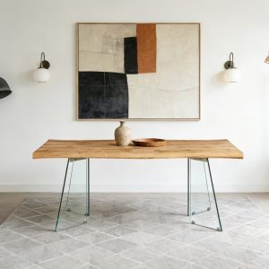 1 Dining Table #299 With Water Wave Shape Top