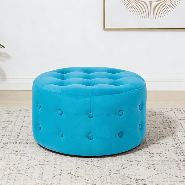 1 Tufted Round Ottoman #103