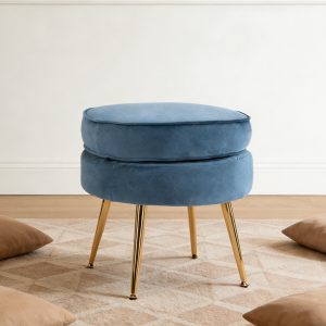 1 Round Ottoman #106 With Metal Legs