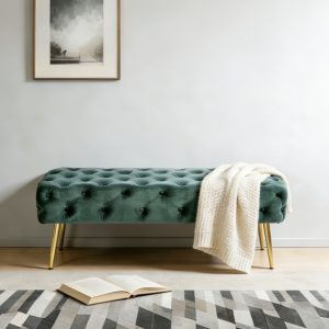 Tufted Velvet Ottoman / Bench #113