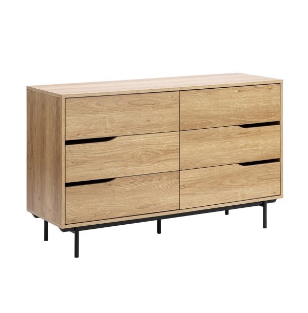 1 6 Drawer Chest #370 Natural