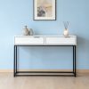 Two Drawer Console Table #005 White