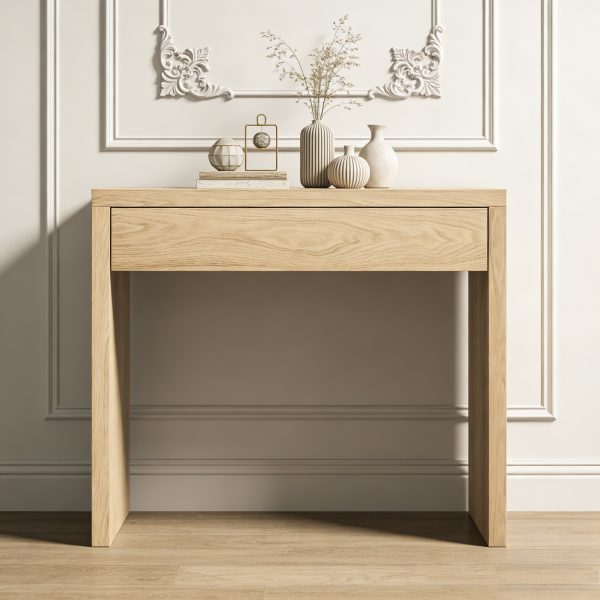 1 Wood Console Table #048 With Drawer