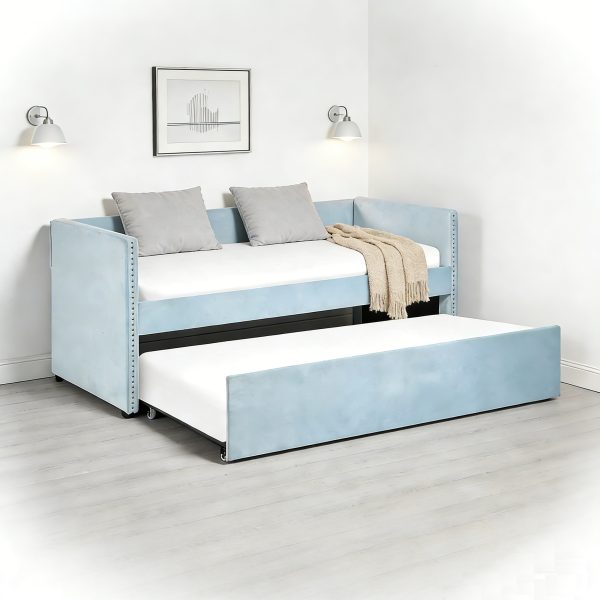 Daybed #815 Velvet Fabric Upholstered