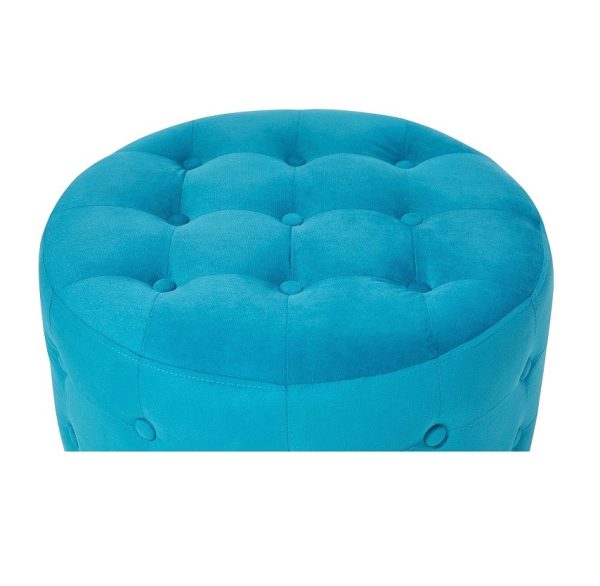 2 (2) Tufted Round Ottoman #103