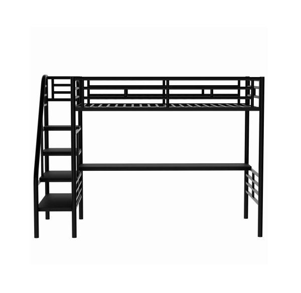 2 Metal Bunk Bed #30 With Desk