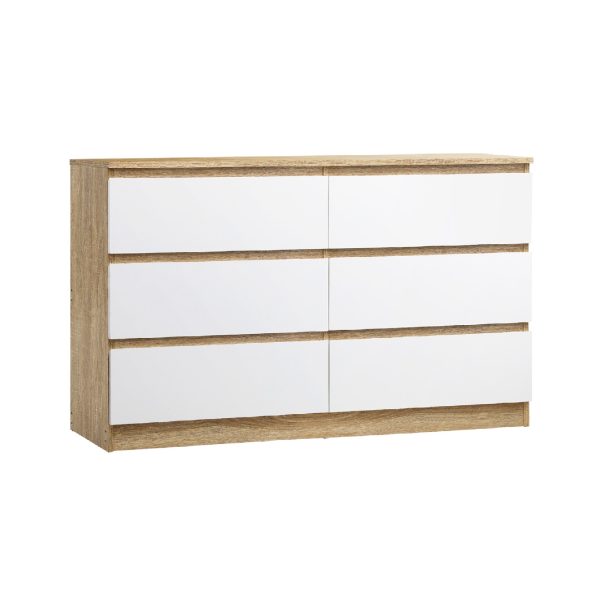 2 6 Drawer Of Chest #333 Natural & White