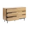 2 6 Drawer Chest #370 Natural