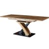 2 Rectangle Dining Table #365 Extendable