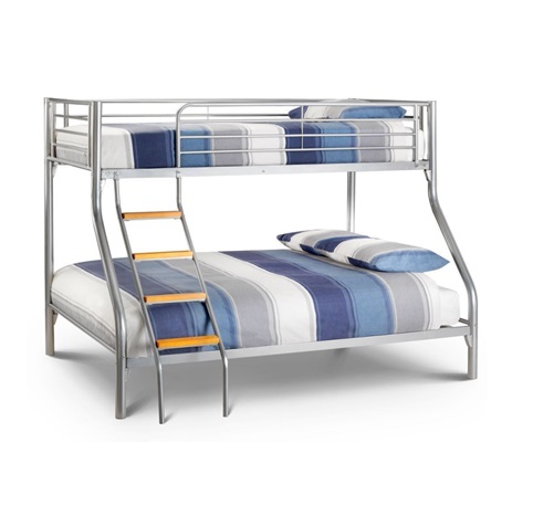 3 Triple Bunk Bed #19 Metal Silver