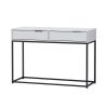 Two Drawer Console Table #005 White