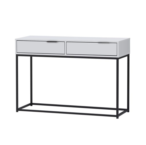 Two Drawer Console Table #005 White