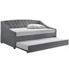 3 Fabric Daybed #809 With Pull Out Trundle