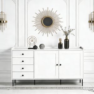 358-BU 4 Drawer Buffet/Side Board #358 White