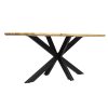 4 Metal Legs Dining Table #370 With Wood Top