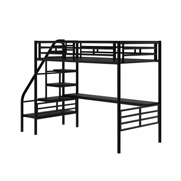 4 Metal Bunk Bed #30 With Desk