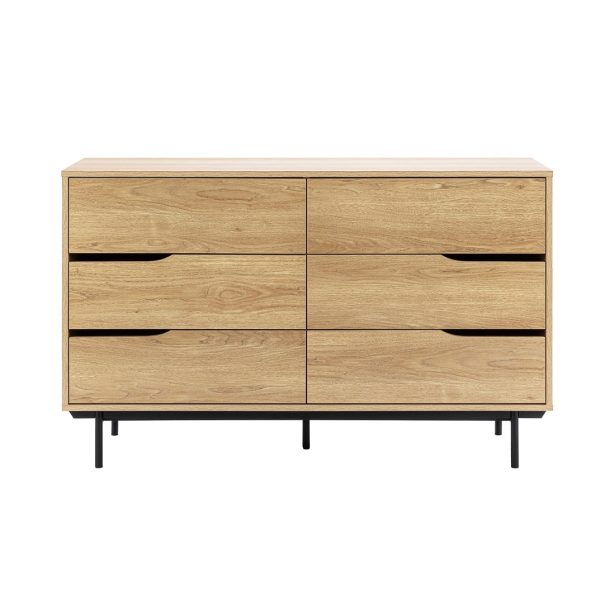 4 6 Drawer Chest #370 Natural