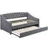 4 Fabric Daybed #809 With Pull Out Trundle