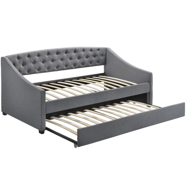 4 Fabric Daybed #809 With Pull Out Trundle